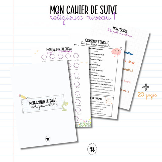 Mon cahier de suivi religieux
