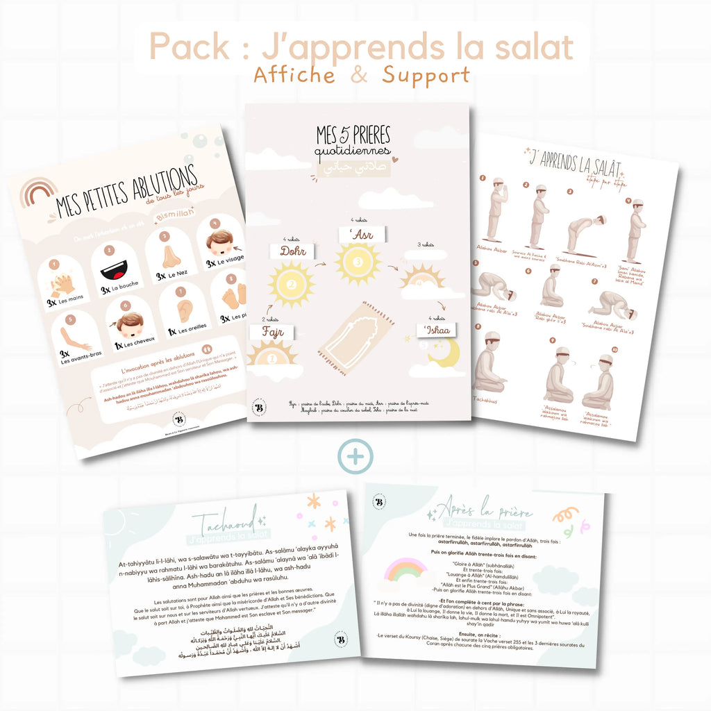 Pack : J’apprends la salât Bloom and co papeterie