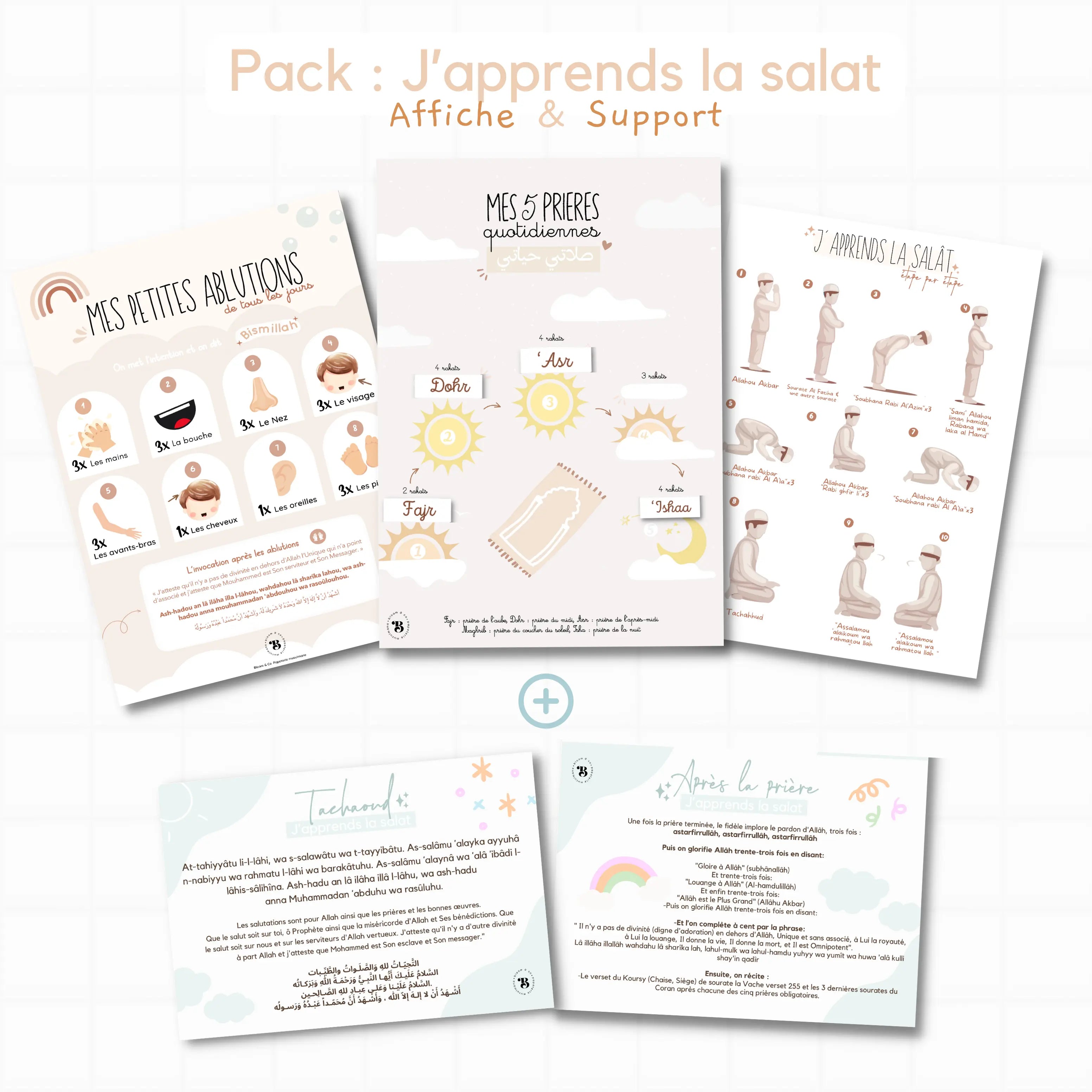 Pack : J’apprends la salât Bloom and co papeterie