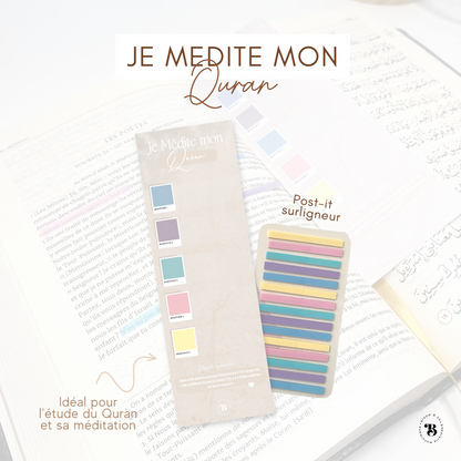 Je médite mon Quran | Marque-page