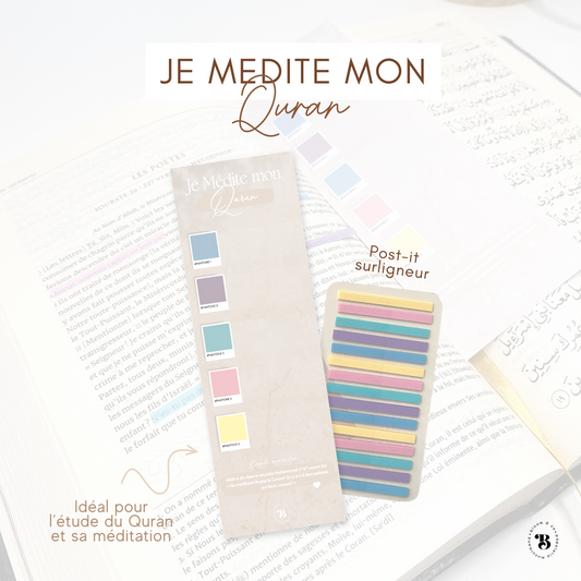 Je médite mon Quran | Marque-page