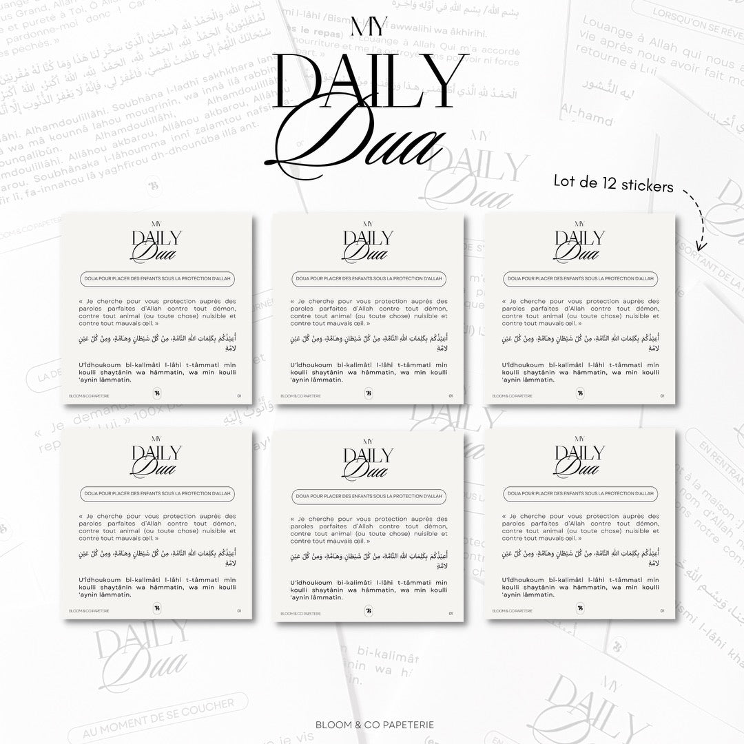 12 Stickers : My Daily Dua