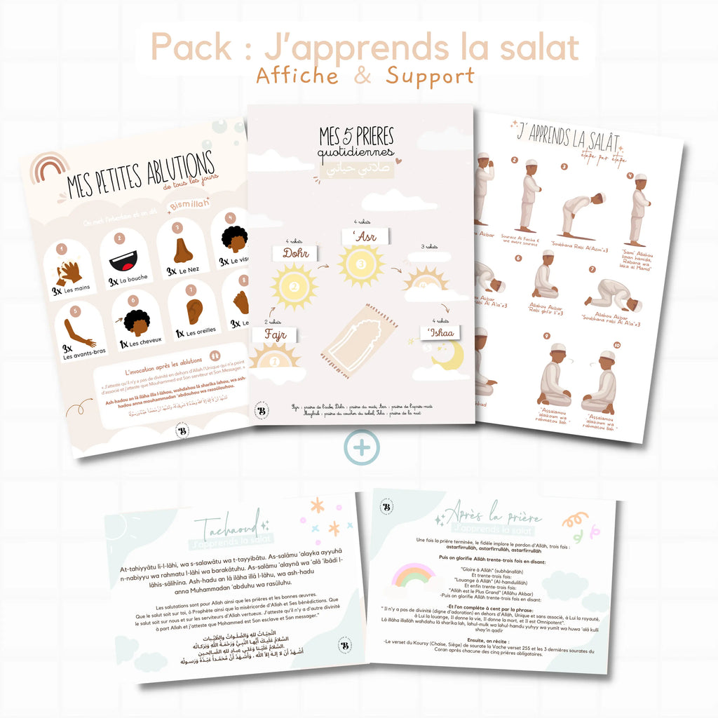 Pack : J’apprends la salât Bloom and co papeterie