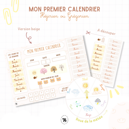 Mon premier calendrier