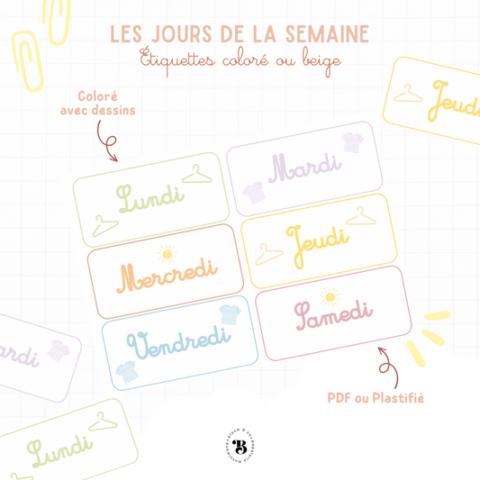 Étiquettes : Les Jours de la semaine