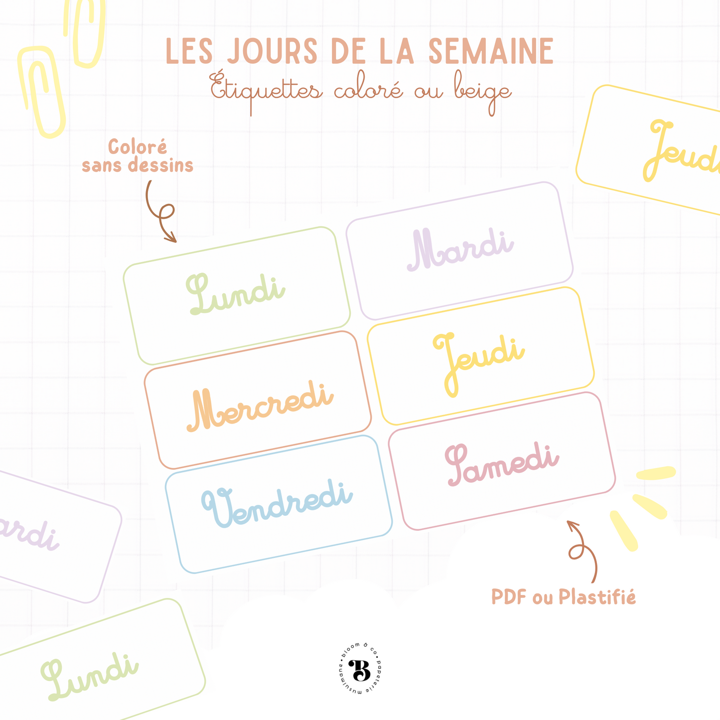 Étiquettes : Les Jours de la semaine