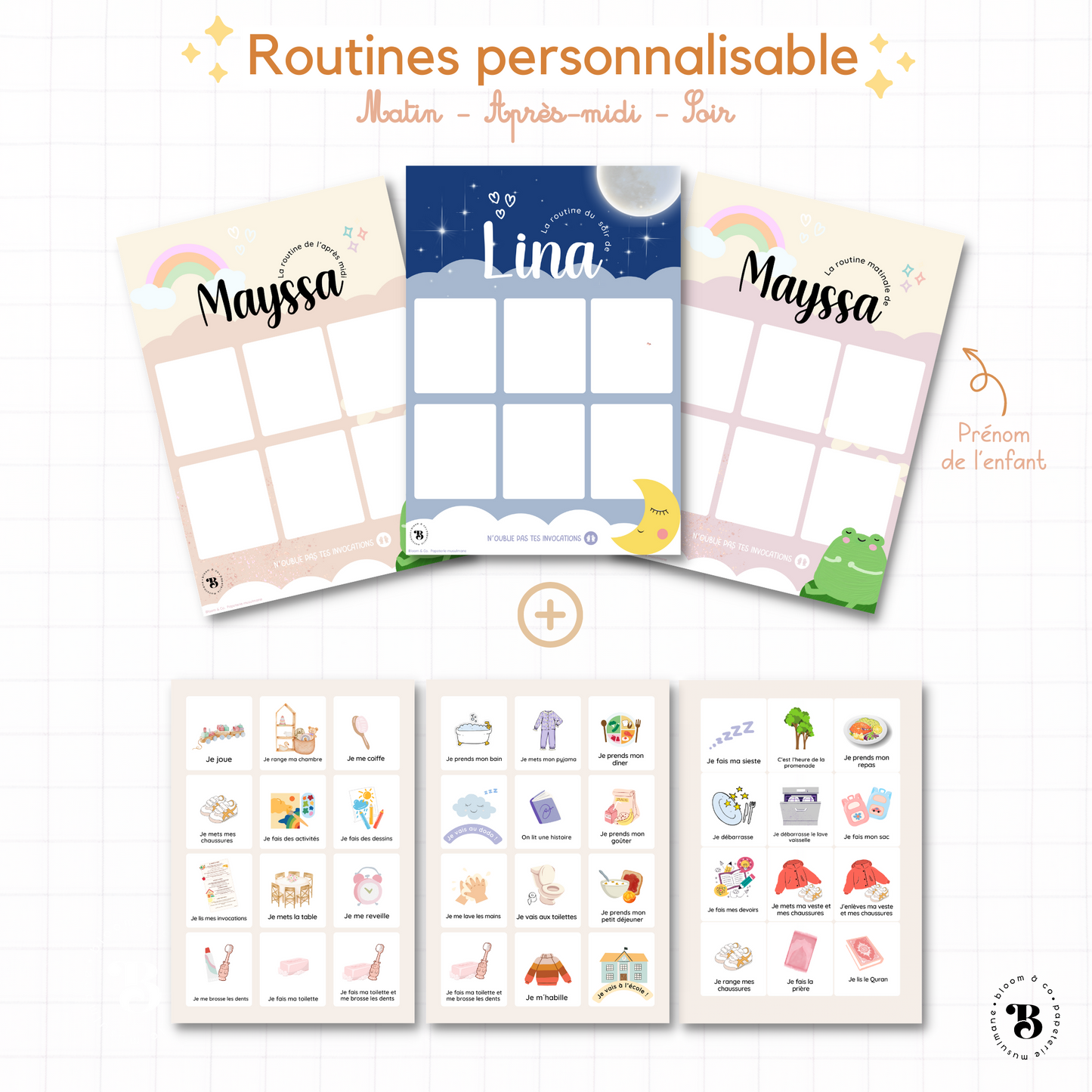 Les Routines | Prénom personnalisable et actions modifiable