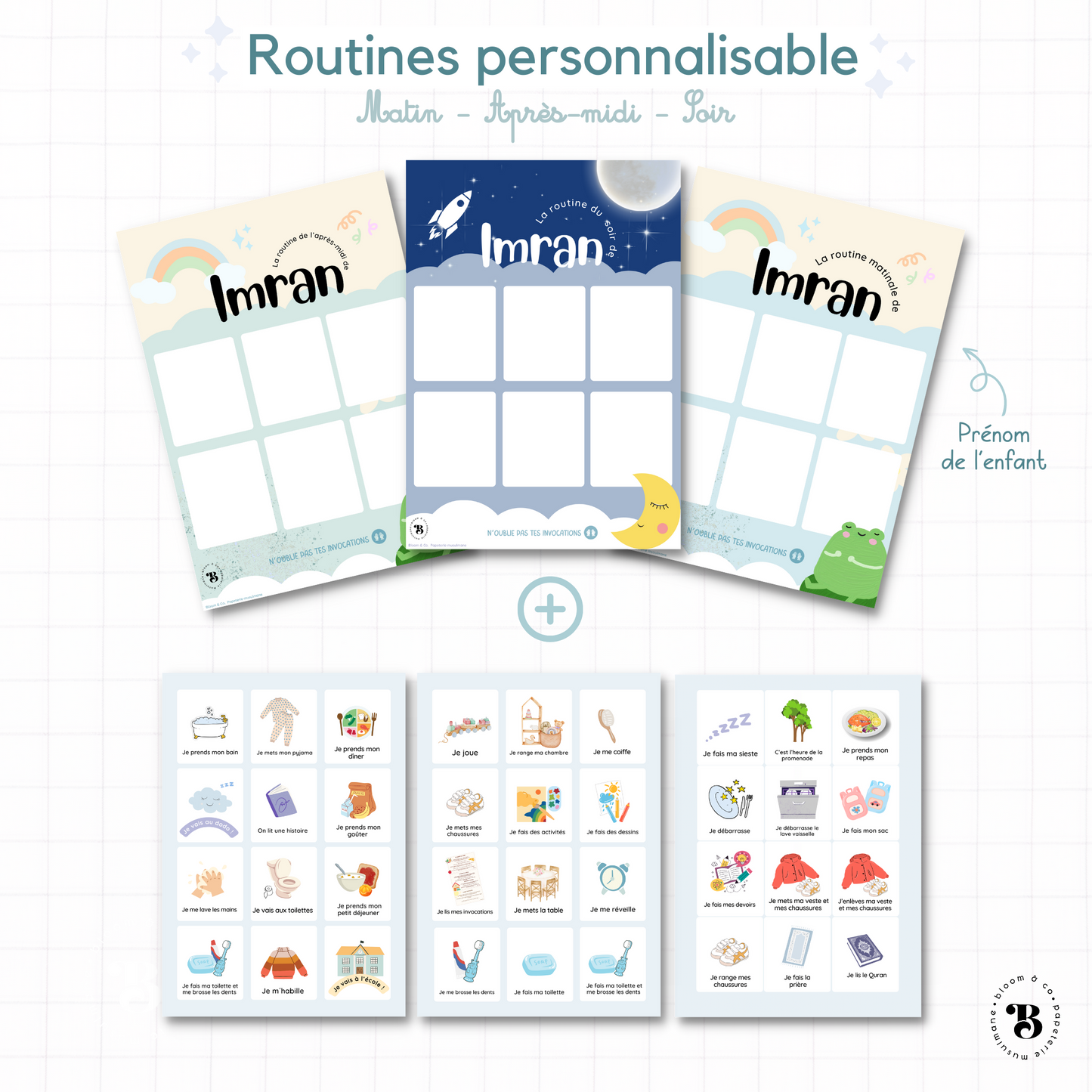 Les Routines | Prénom personnalisable et actions modifiable