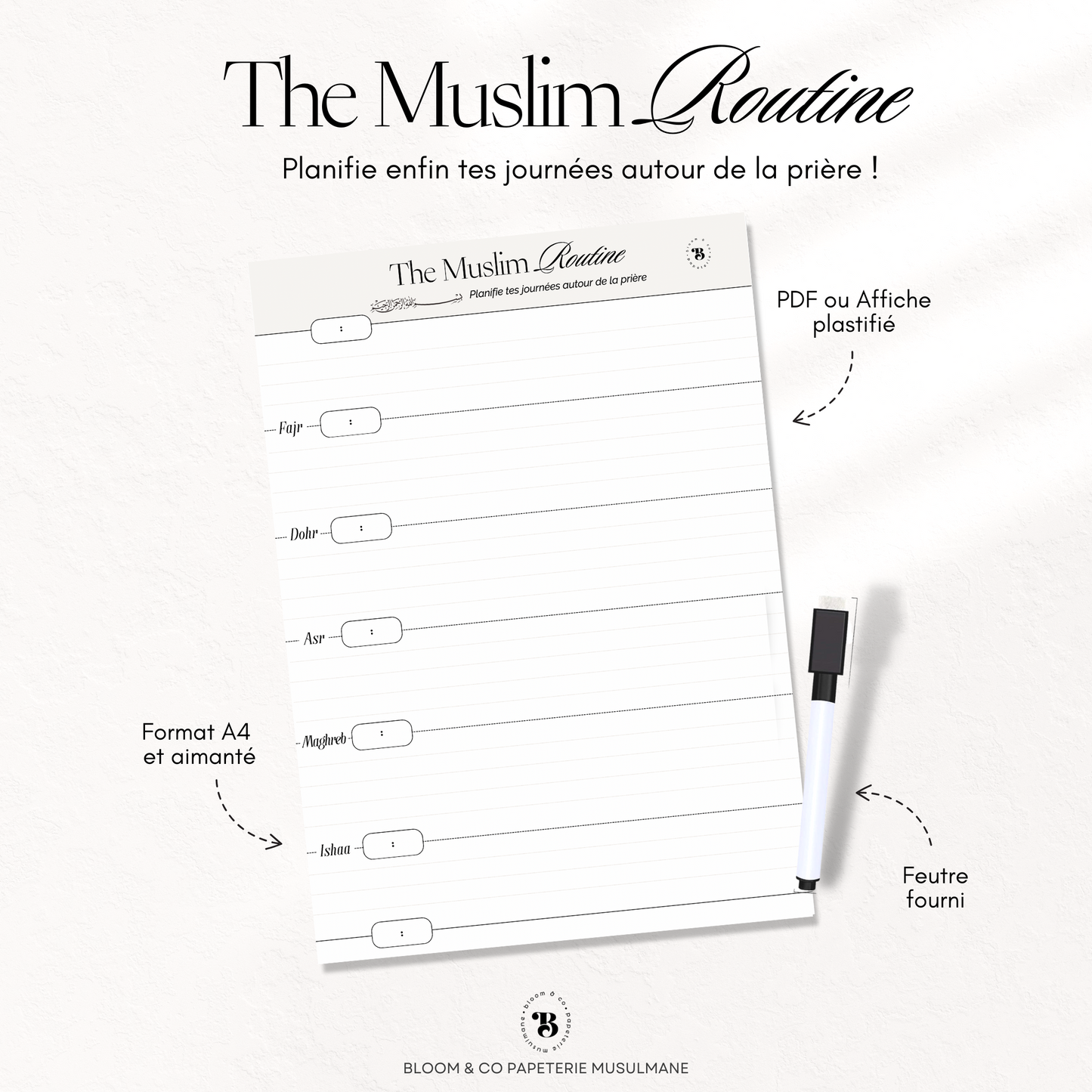 Planner : The muslim routine