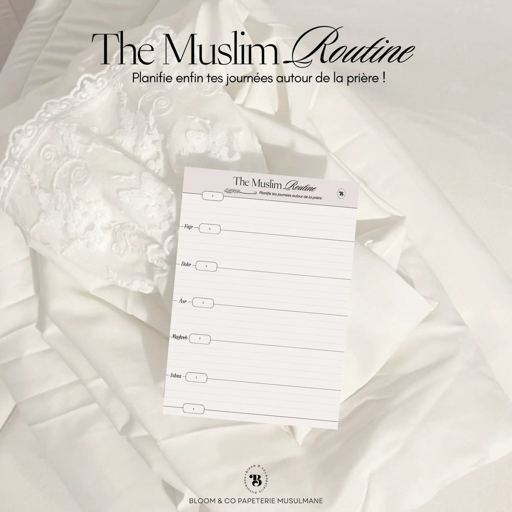 Planner : The muslim routine Bloom and co papeterie