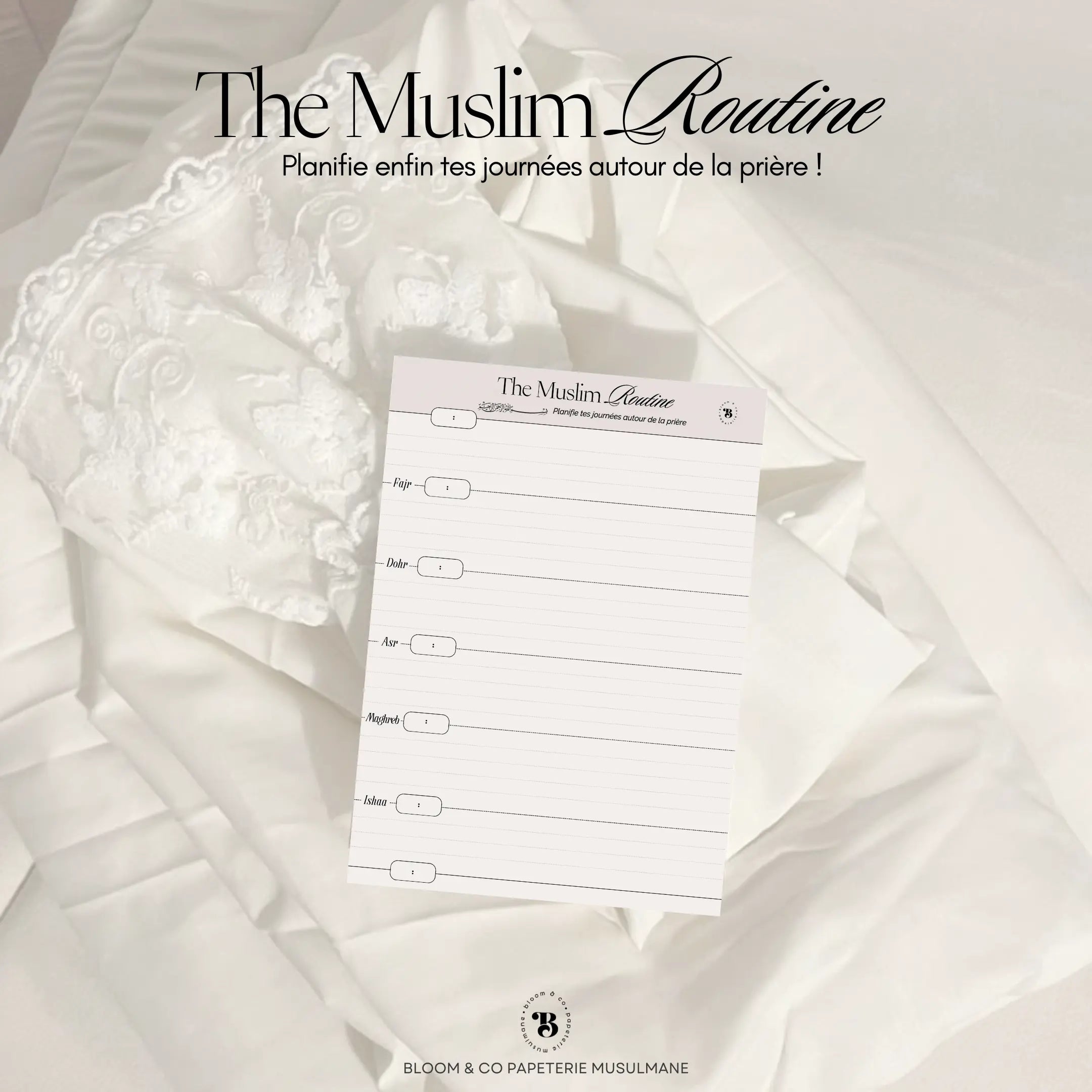 Planner : The muslim routine Bloom and co papeterie