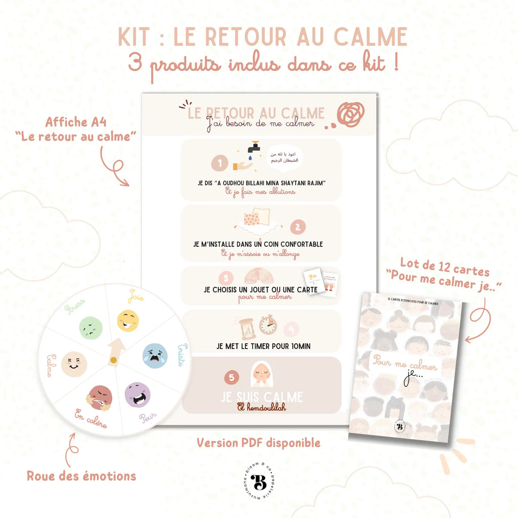 Kit : Le retour au calme Bloom and co papeterie