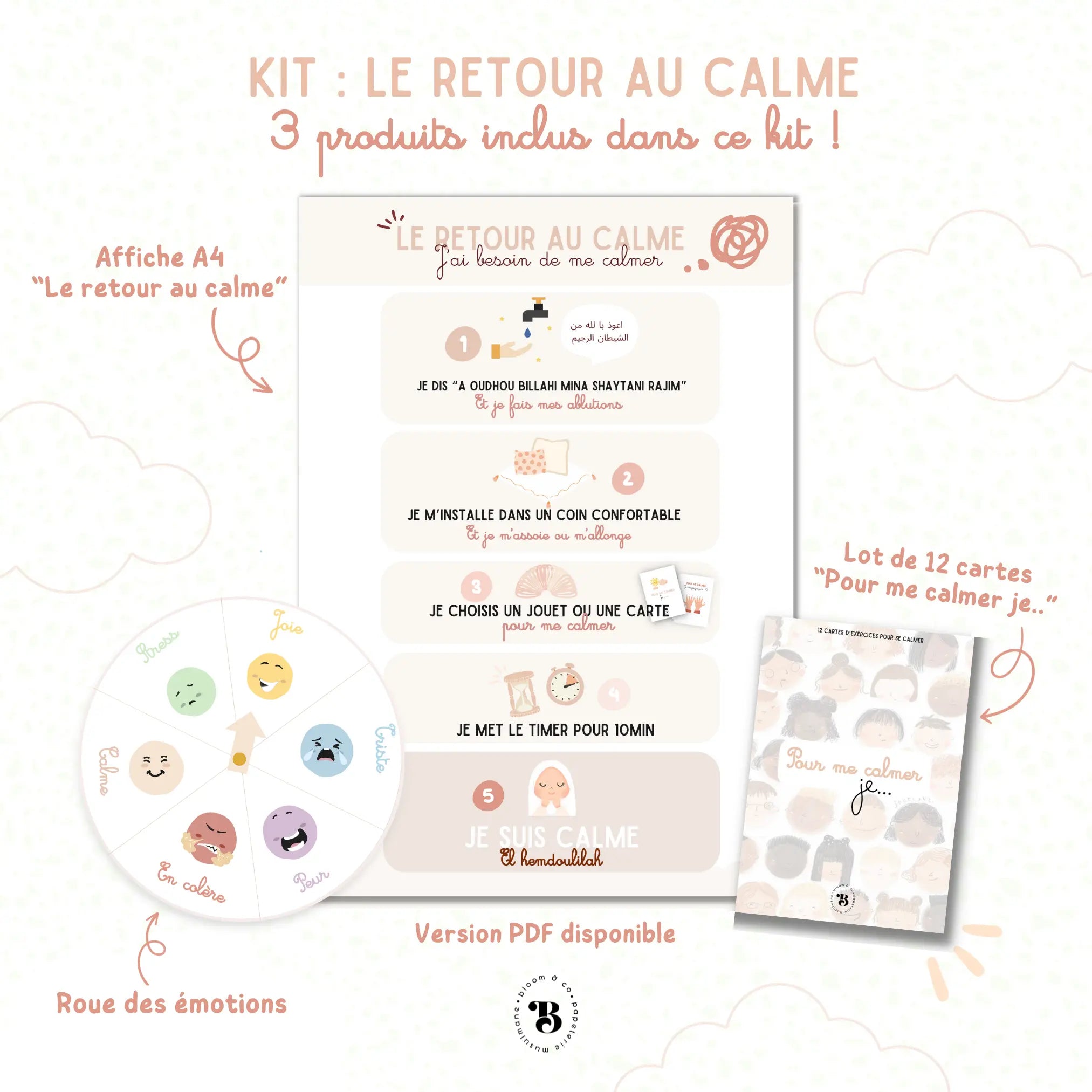 Kit : Le retour au calme Bloom and co papeterie