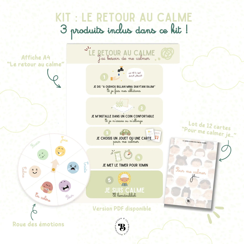 Kit : Le retour au calme Bloom and co papeterie