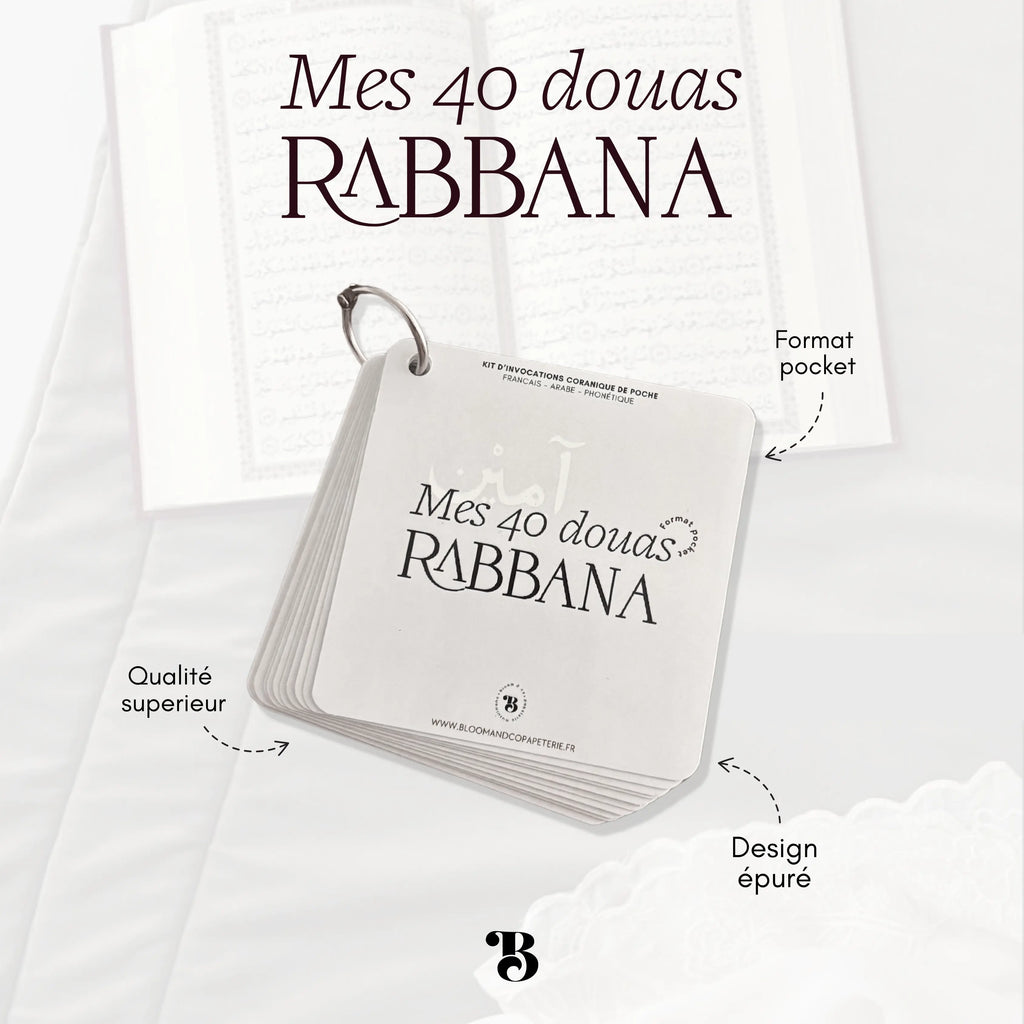 Mes 40 douas Rabbana Bloom and co papeterie