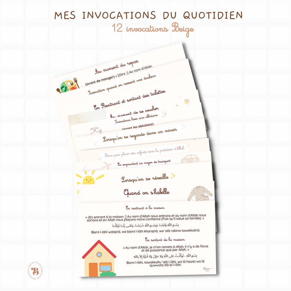 Mes 13 invocations du quotidien Bloom and co papeterie