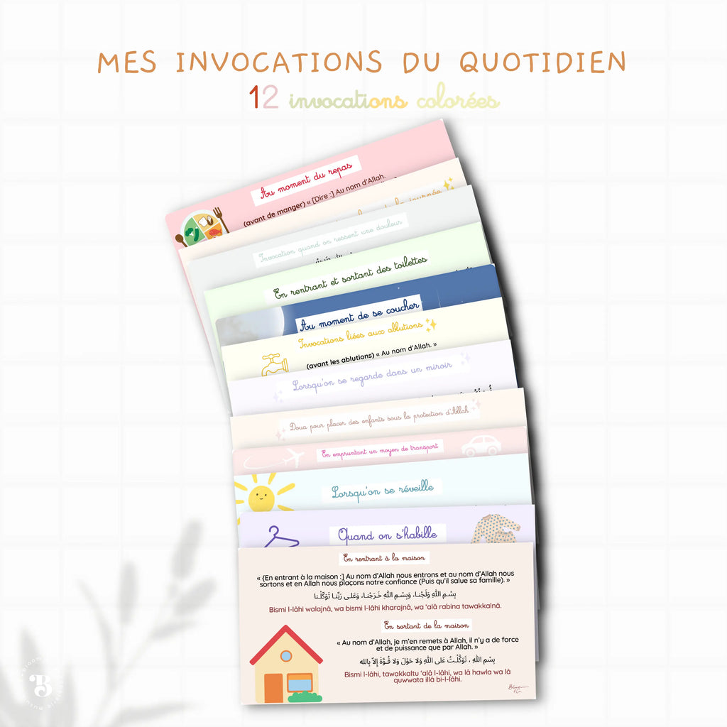 Mes 13 invocations du quotidien Bloom and co papeterie