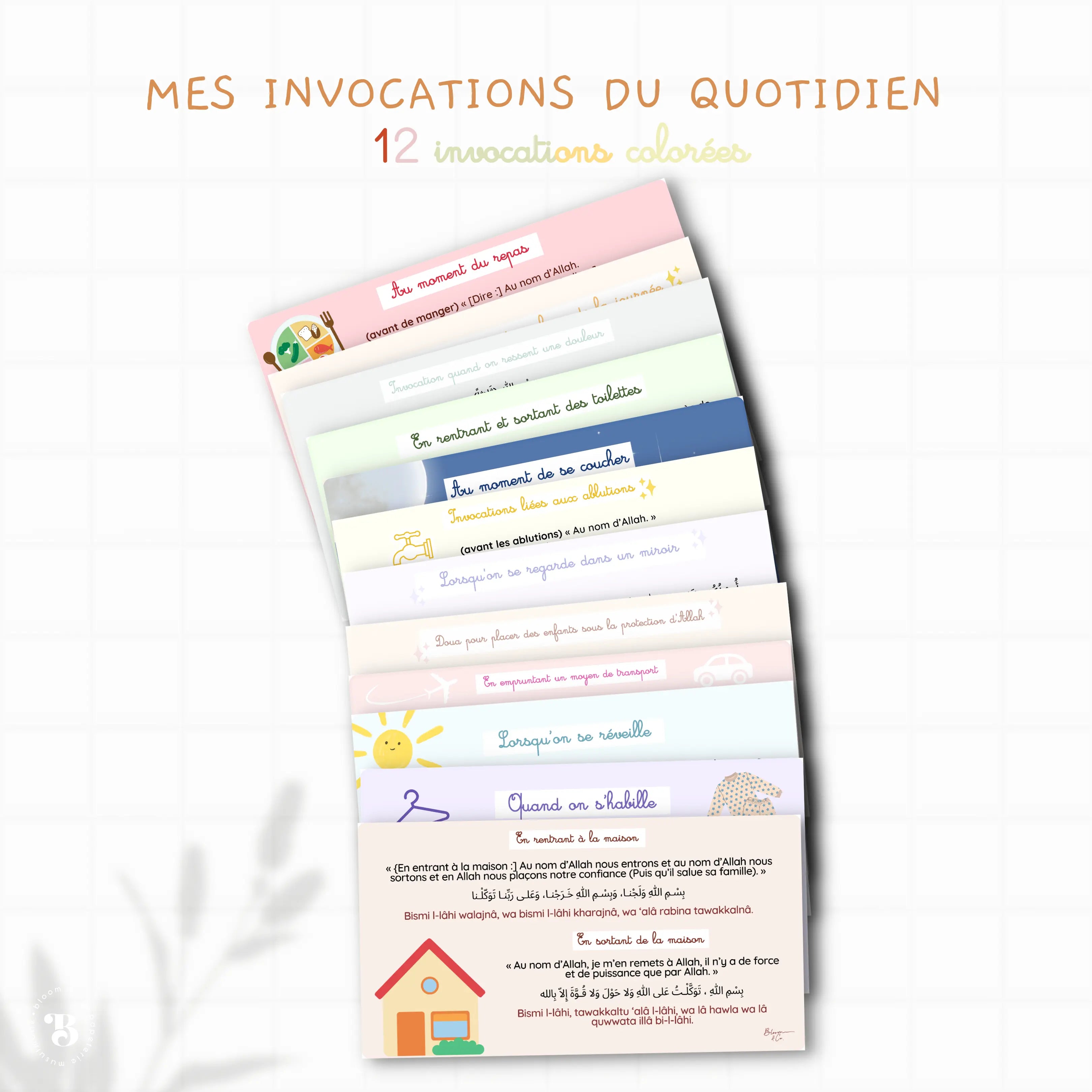 Mes 13 invocations du quotidien Bloom and co papeterie