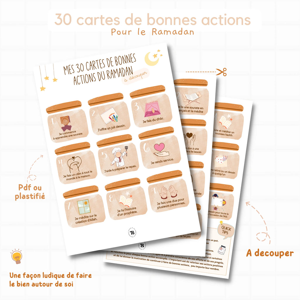 Mes 30 bonnes actions du ramadan Bloom and co papeterie