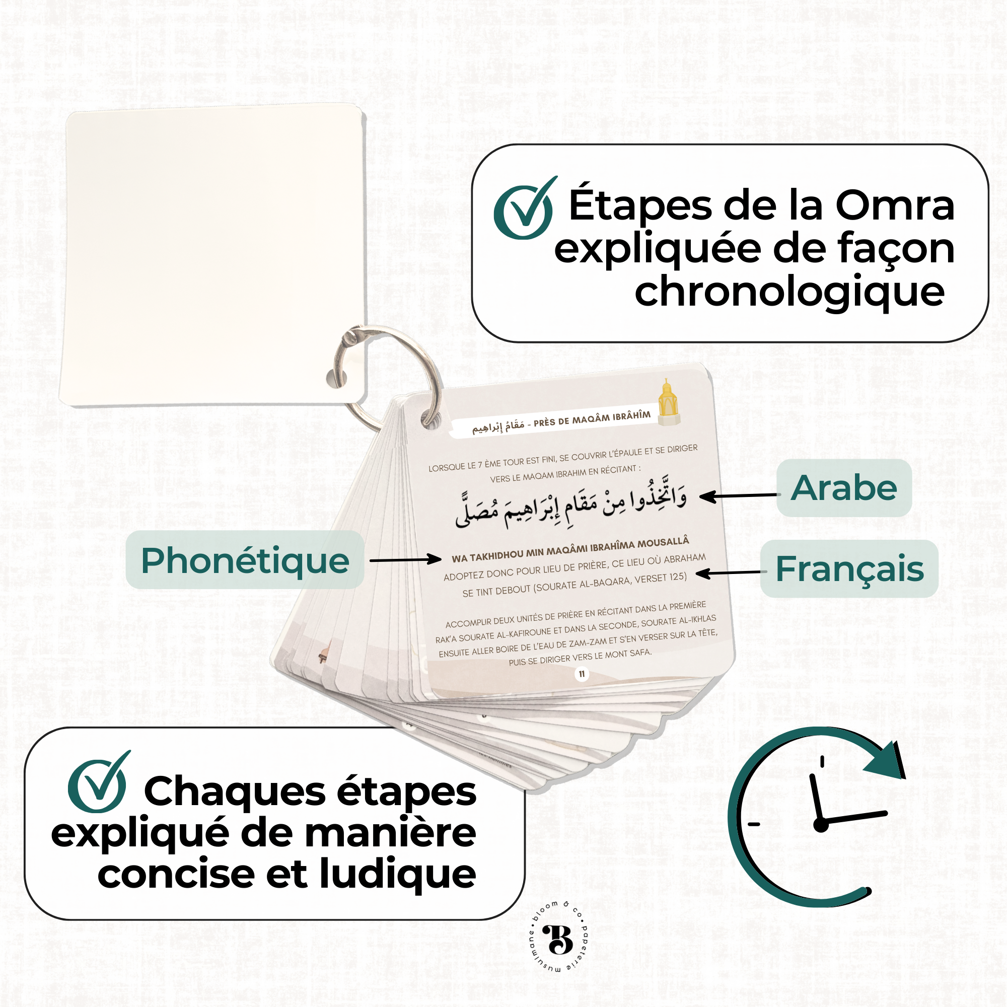 Mini guide Omra avec Lanière - Amazon Bloom and co papeterie