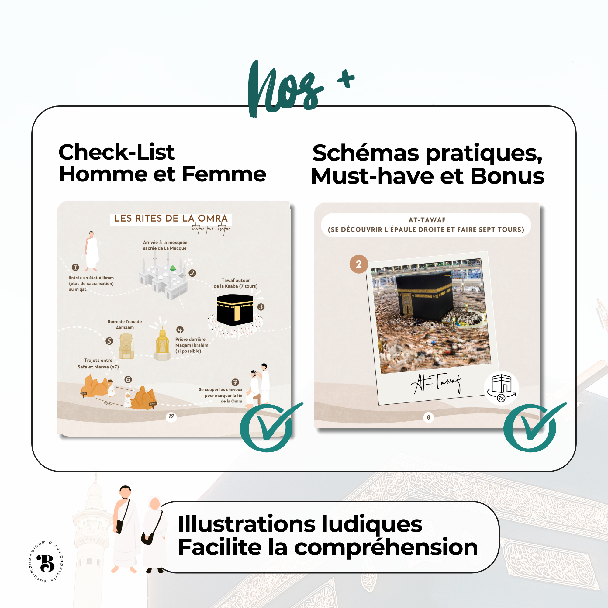 Mini guide Omra avec Lanière - Amazon Bloom and co papeterie
