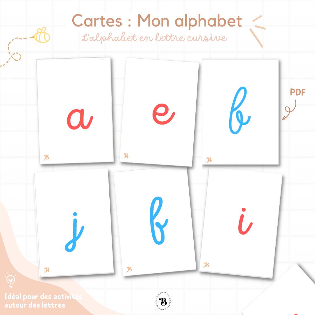 Cartes : Mon alphabet
