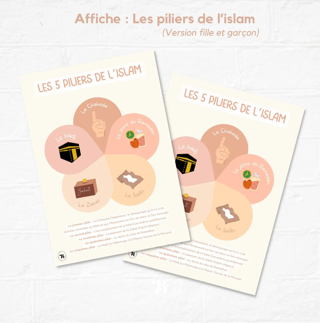 Les piliers de l'islam Bloom and co papeterie