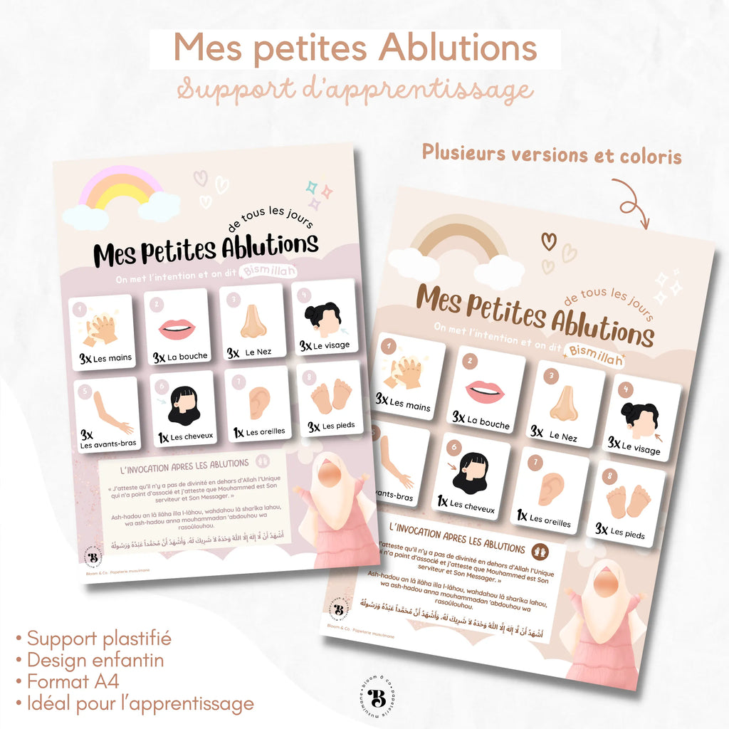Support : Mes petites ablutions Bloom and co papeterie