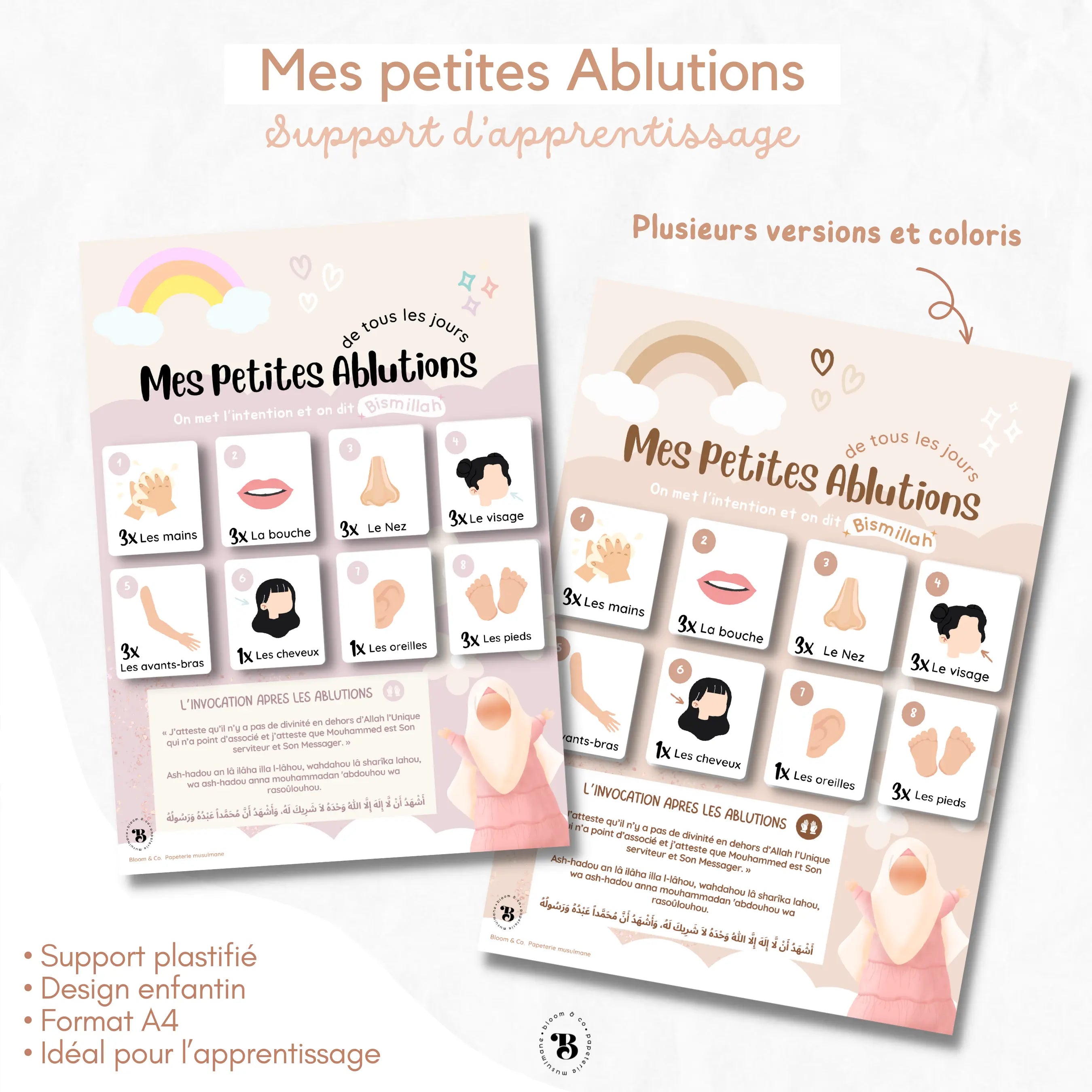 Support : Mes petites ablutions Bloom and co papeterie