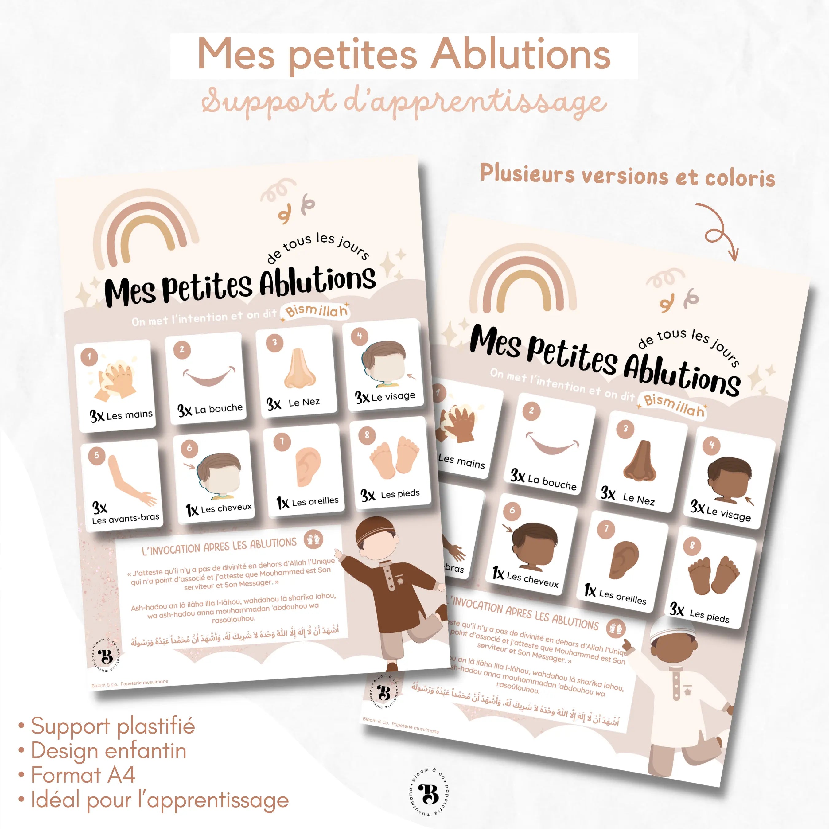 Support : Mes petites ablutions Bloom and co papeterie