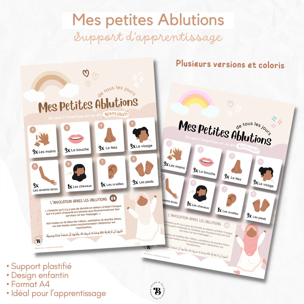 Support : Mes petites ablutions Bloom and co papeterie