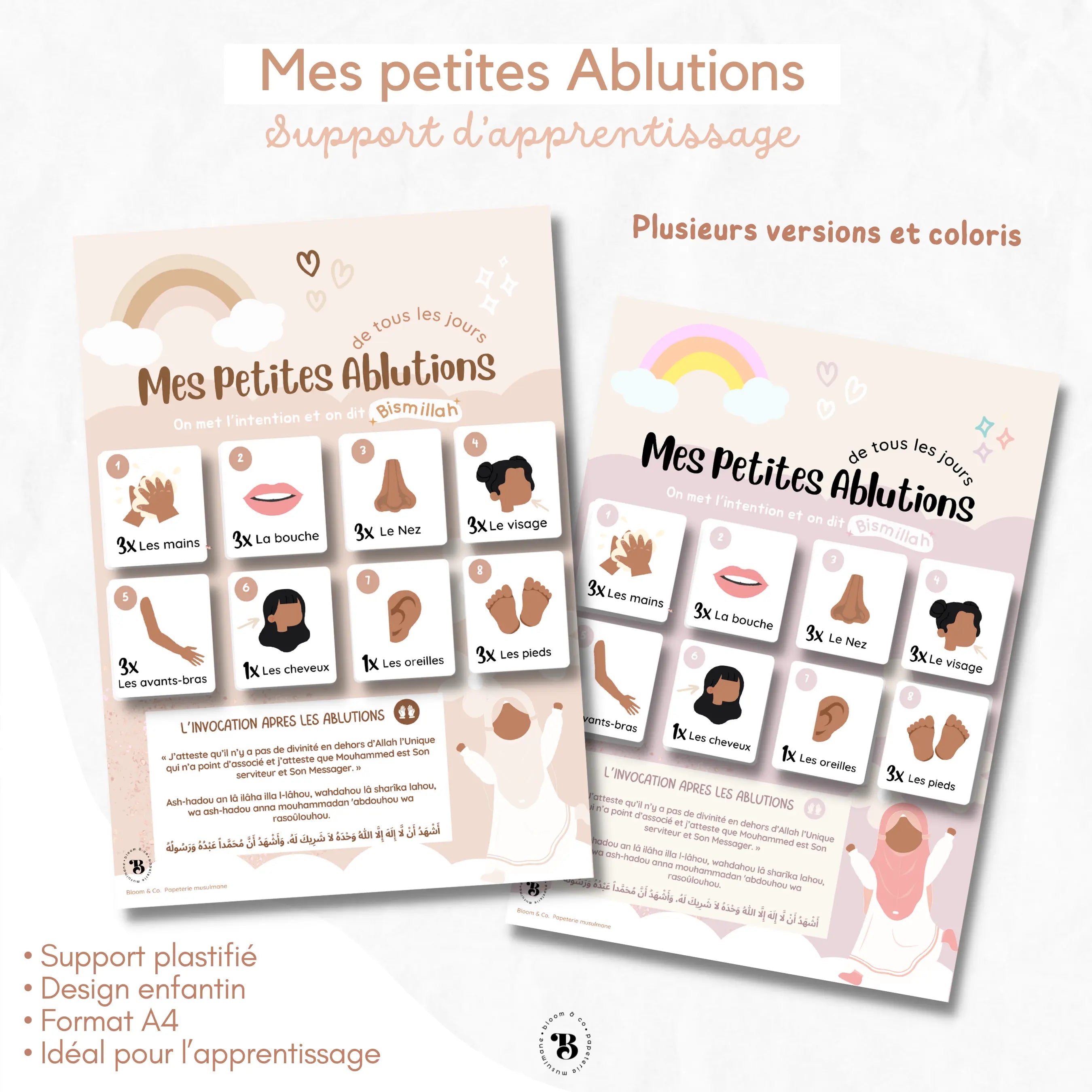 Support : Mes petites ablutions Bloom and co papeterie